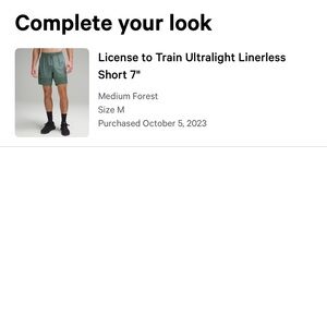 lululemon athletica Medium Forest Athletic Shorts